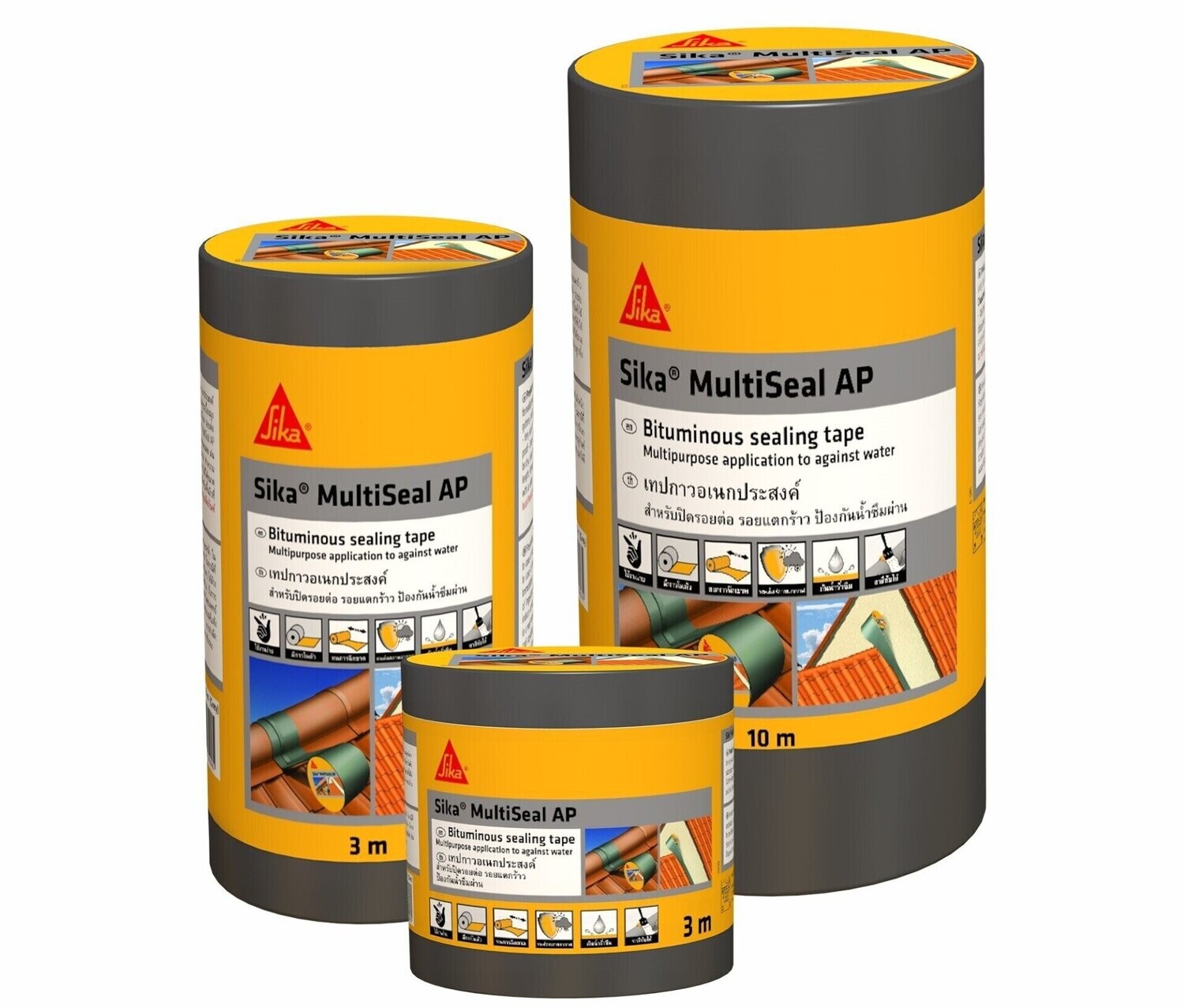เทปติดหลังคา เทปกาวบิทูเมน เทปปิดรอยต่อ SIKA MULTISEAL (ซิก้า มัลติซีล เอพี)