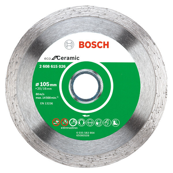 BOSCH ใบเพชร 4นิ้ว ECO ตัดน้ำ สีเขียว 2608615026