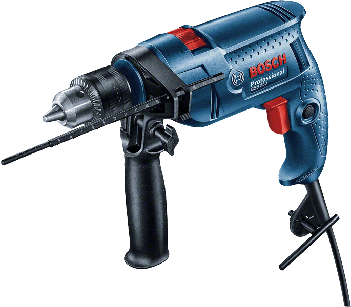 BOSCH สว่านเจาะกระแทก GSB550-SET 06011A15K1