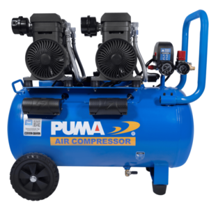 ปั๊มลมไร้น้ำมัน PUMA FORCE-55 1450W.x2 ถัง 55 ลิตร