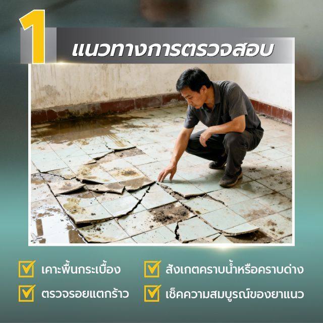 สรุปวิธีเช็คกระเบื้องง่ายๆ หลังน้ำท่วม